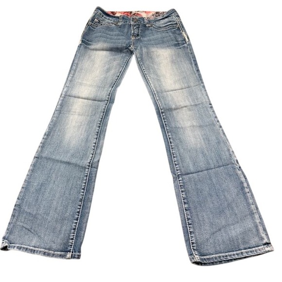 Adiktd Bootcut Jeans Embellished Pockets Low Rise Y2K Denim 32x33 - Picture 3 of 10